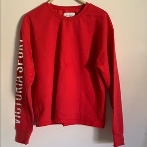 VS sport red sweatshirt